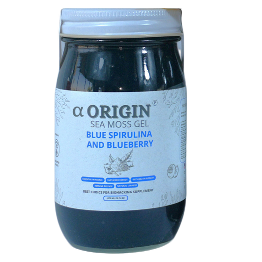 Blue Spirulina and Blueberry Sea Moss Gel