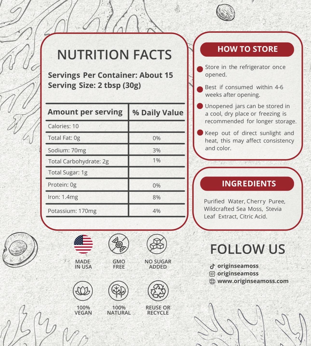 Cherry Sea Moss Gel